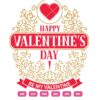 Royalty Stylish Happy Valentine Day Vector