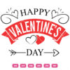 Simple Valentine Day Vector Design
