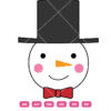 Snowman Face Head Vector