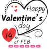 Stylish Happy Valentine Day Vector