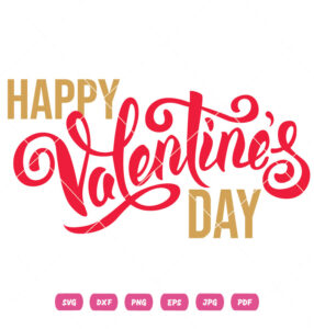 Stylish Happy Valentine Vector