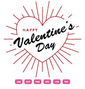 Stylish Happy Valentines Day Vector