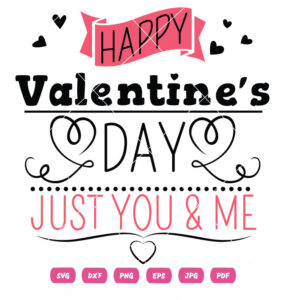 Valentine Just You And Me Vector