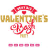 Very Big Valentine Party Vector