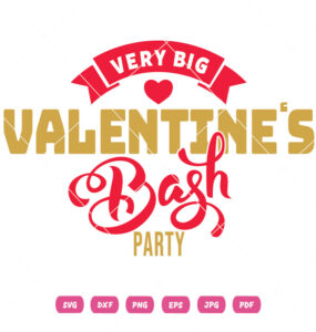 Very Big Valentine Party Vector