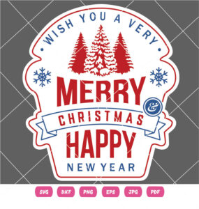 Wish You A Very Happy New Year Vector