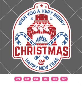 Wish You A Very Merry Christmas Vector