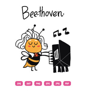 Beethoven SVG Beethoven Bee Parody