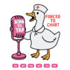 Born To Yap Forced To Chart SVG Nurce Duck