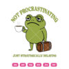 Frog Not Procrastinating Just Stratagically Delaying SVG Funny Frog