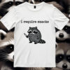 I Require Snacks Raccoon SVG Raccoon Holding Knife