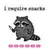 I Require Snacks Raccoon SVG Raccoon Holding Knife