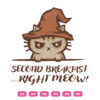 Second Breakfast Right Meow SVG Funny Cat