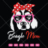 Beagle Mom SVG Dog Mom