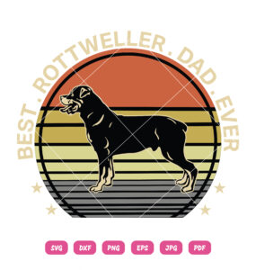 Best Rottwieler Dad Ever SVG Rottwieler Dog