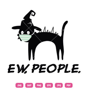 Black Cat Ew People SVG Black Cat