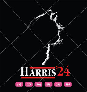 Cat Ladies For Kamala 24 SVG Kamala Harris