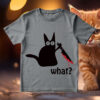 Cat With Bloody Knife SVG What Cat