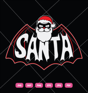 Christmas Santa Claus Bat SVG Christmas