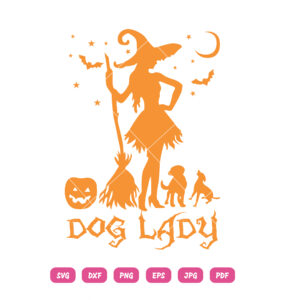 Dog Lady SVG Dog Pumpkin