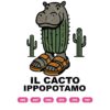 Il Cacto Ippopotamo SVG, Cactus Hippo SVG PNG DXF EPS