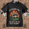 Im Fucking Fine The Rest Of You Need Therapy Raccoon SVG, Raccoon In Trash SVG PNG DXF EPS