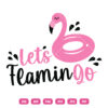Let's Flamingo SVG Beach Holiday Summer