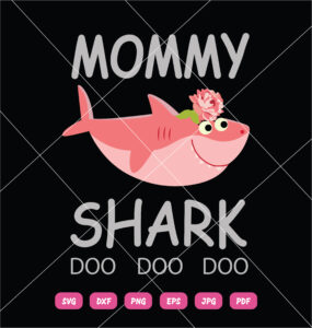 Mommy Shark SVG Shark Family