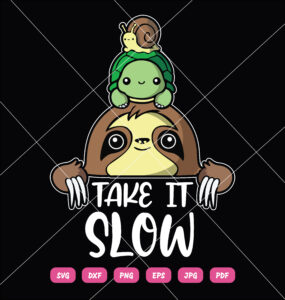 Take It Slow SVG Turtle