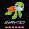 Turtle Quarantined SVG Coronavirus