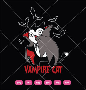 Vampire Cat SVG Halloween
