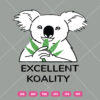 Excellent Koality SVG Koala Eat Marijuana Leaf