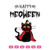 Happy Meoween SVG Halloween Black Cat