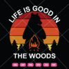 Life Is Good In The Woods SVG Campings Bear