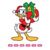 Donald Duck Christmas SVG, Donald Santa Christmas SVG, Donald Duck And Christmas Gift SVG