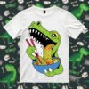 T-Rex Eating Ramen SVG T-Rex