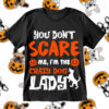You Don't Scare Me I'm The Crazy Dog lady SVG Halloween