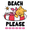 Beach Please Pooh SVG Pooh Beach's Day