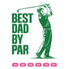 Best Dad By Par SVG Golf Dad