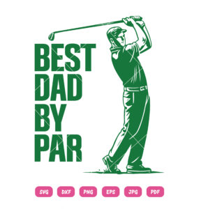 Best Dad By Par SVG Golf Dad