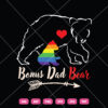 Bonus Dad Bear SVG Proud Dad