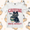 Cat Caffeine And Mental Instability SVG, Cat Coffee SVG PNG DXF EPS