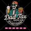 Dad Tax Skeleton SVG, Dad Tax Making Sure Its Not Poison SVG PNG DXF EPS