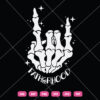Fatherhood Skeleton Rock Hand SVG Fatherhood