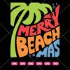 Merry Beach Mas SVG, Merry Beachmas Palm Tree SVG PNG DXF EPS