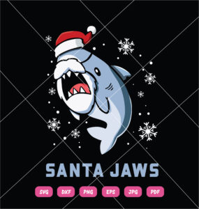 Santa Jaws SVG Christmas