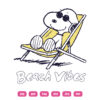Snoopy Beach Vibes SVG Funny Snoopy