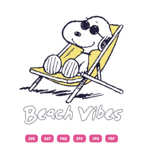 Snoopy Beach Vibes SVG Funny Snoopy