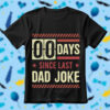 Zero Days Since Last Dad Joke SVG Fathers Day