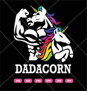 Dadacorn SVG, Father’s Day SVG, Unicorn SVG, Daddy SVG